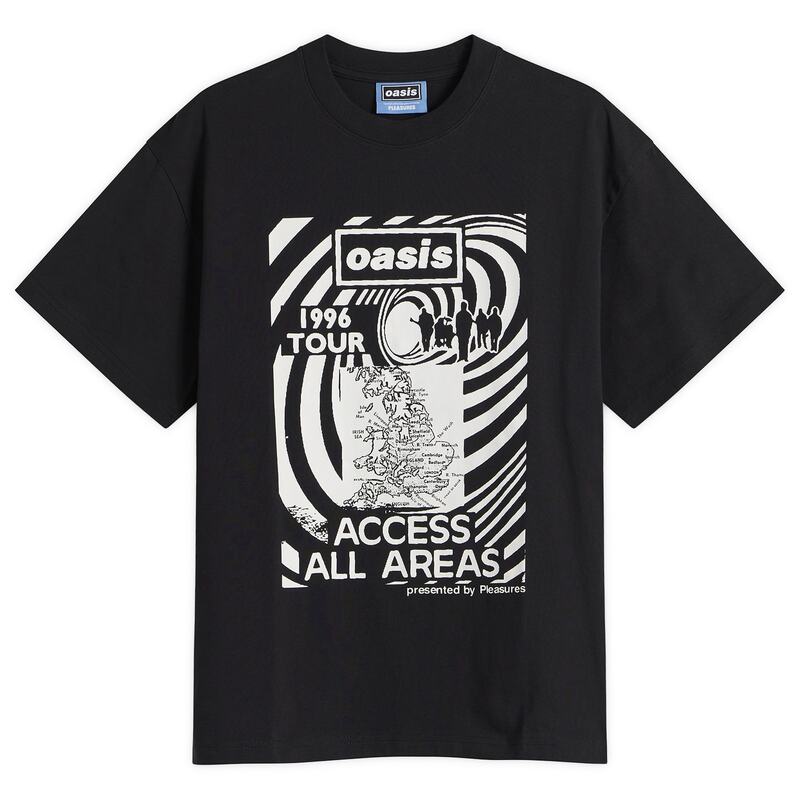 プレジャーズ メンズ トップス Tシャツ Pleasures x Oasis All Access T-Shirt Black ブラック｜ReVida 店