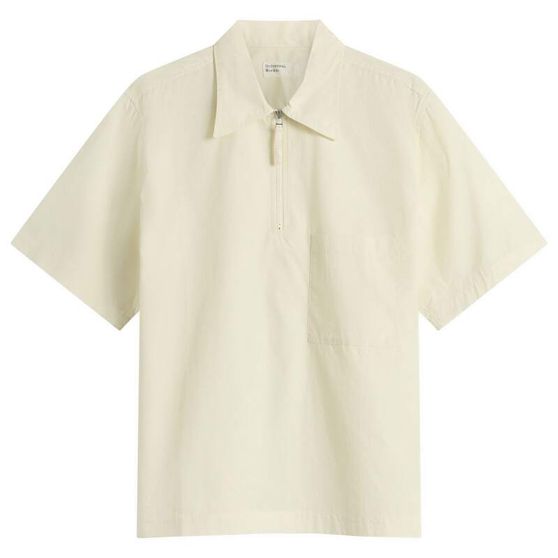 ユニバーサルワークス メンズ トップス シャツ Universal Works Broadcloth Ewan Shirt Ecru エクリュ|ReVida 店
