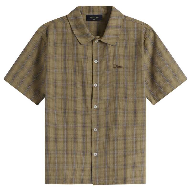 ダイム メンズ トップス シャツ Dime Plaid Short Sleeve Shirt Brown ブラウン｜ReVida 店