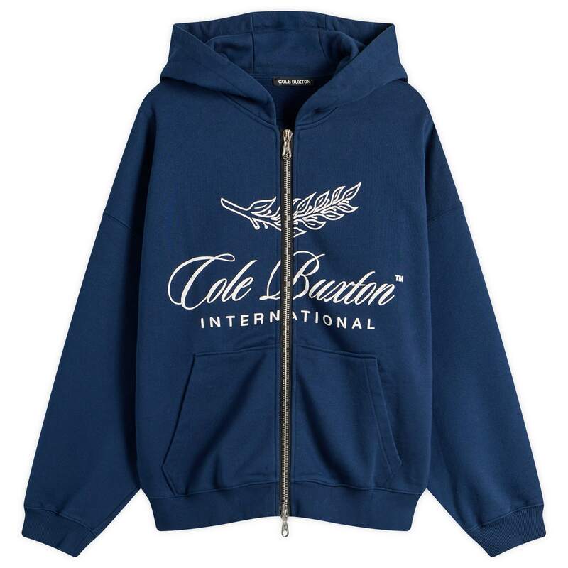 コール バクストン メンズ アウター パーカー・スウェット Cole Buxton International Zipped Hoodie Navy ネイビー|ReVida 店