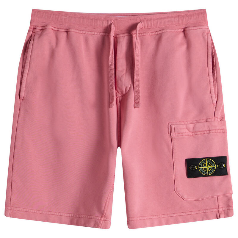 ストーンアイランド メンズ ボトムス ハーフパンツ・ショーツ ショートパンツ コットン フリース Stone Island Organicotton Fleece Shorts Geranium ストーン｜ReVida 店