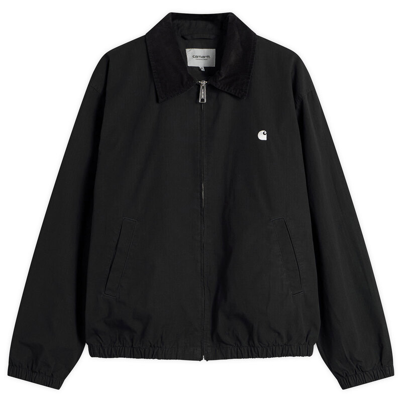 カーハート メンズ アウター ジャケット・ブルゾン Carhartt WIP Madison Ripstop Jacket Black & Wax ブラック|ReVida 店