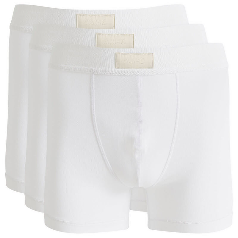 スキムズ メンズ アンダーウェア ボクサーパンツ コットン SKIMS Cotton Boxer Brief 3" - 3-Pack Chalk チョーク｜ReVida 店