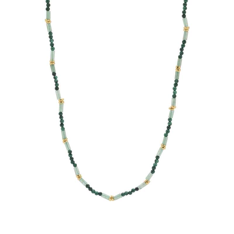 ミッソーマ レディース アクセサリー ネックレス・チョーカー・ペンダントトップ レース Missoma Beaded Gemstone Choker Necklace Green グリーン｜ReVida 店