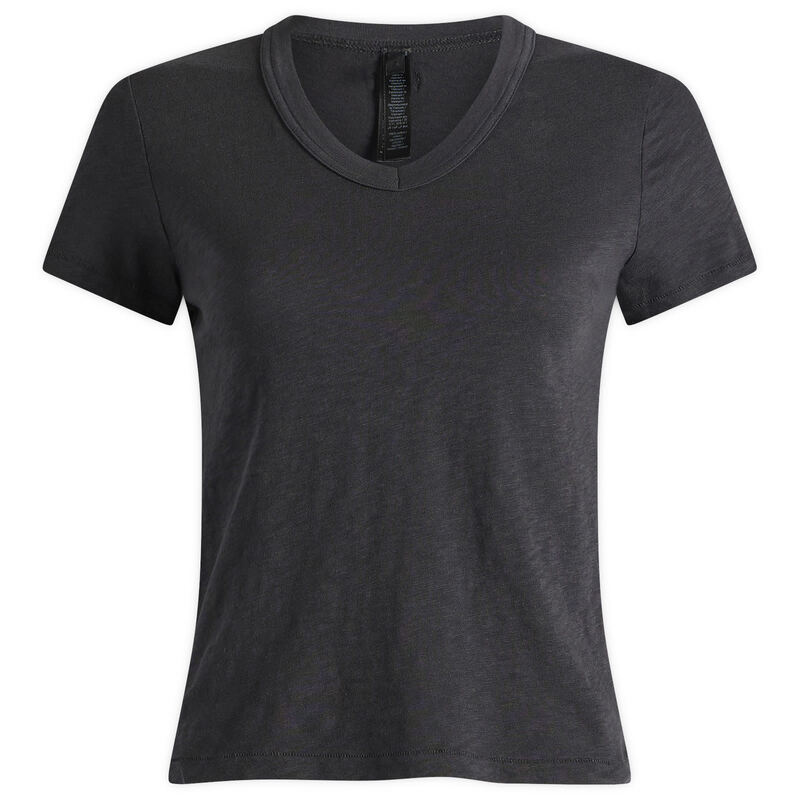 スキムズ レディース トップス シャツ Vネック ジャージー Skims Worn In Jersey Baby V Neck Tee Washed Onyx｜ReVida 店