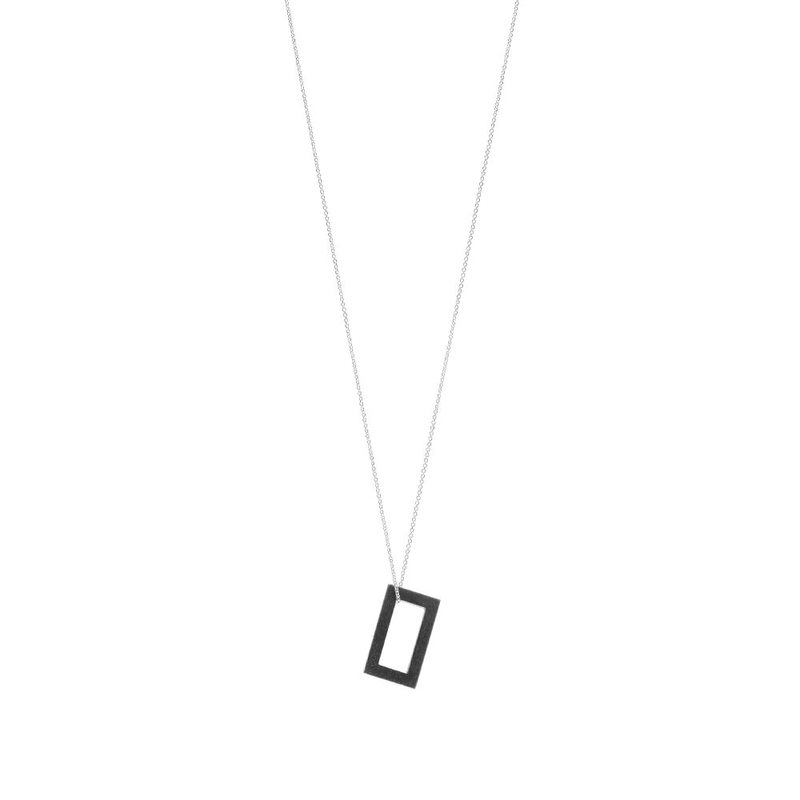 ルグラム メンズ ネックレス・チョーカー・ペンダントトップ アクセサリー Le Gramme Vintage Rectangle Pendant Necklace Sterling Silver 3.4g