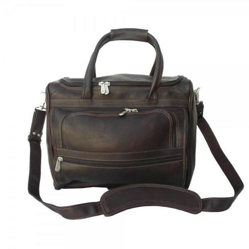 ピエル レザー メンズ バッグ ショルダーバッグ Piel Leather Small Computer Carry-All Bag Chocolate チョコレート｜ReVida 店