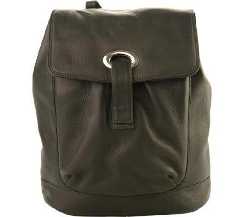 ピエル レザー メンズ バッグ バックパック・リュックサック Piel Leather Large Oval Loop Backpack Black ブラック