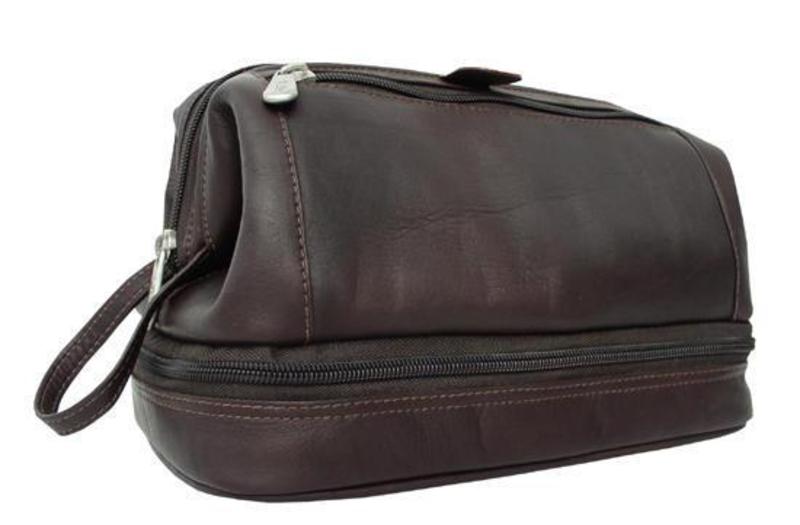 ピエル レザー メンズ バッグ ハンドバッグ Piel Leather U Frame Utility Kit w/ Zip Bottom Chocolate チョコレート