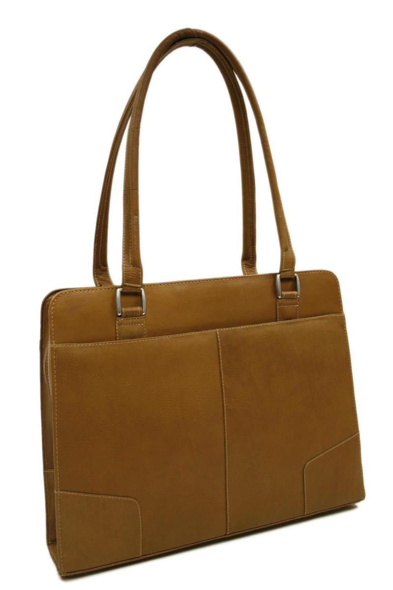 ピエル レザー メンズ バッグ トートバッグ Piel Leather Laptop Shoulder Tote Saddle