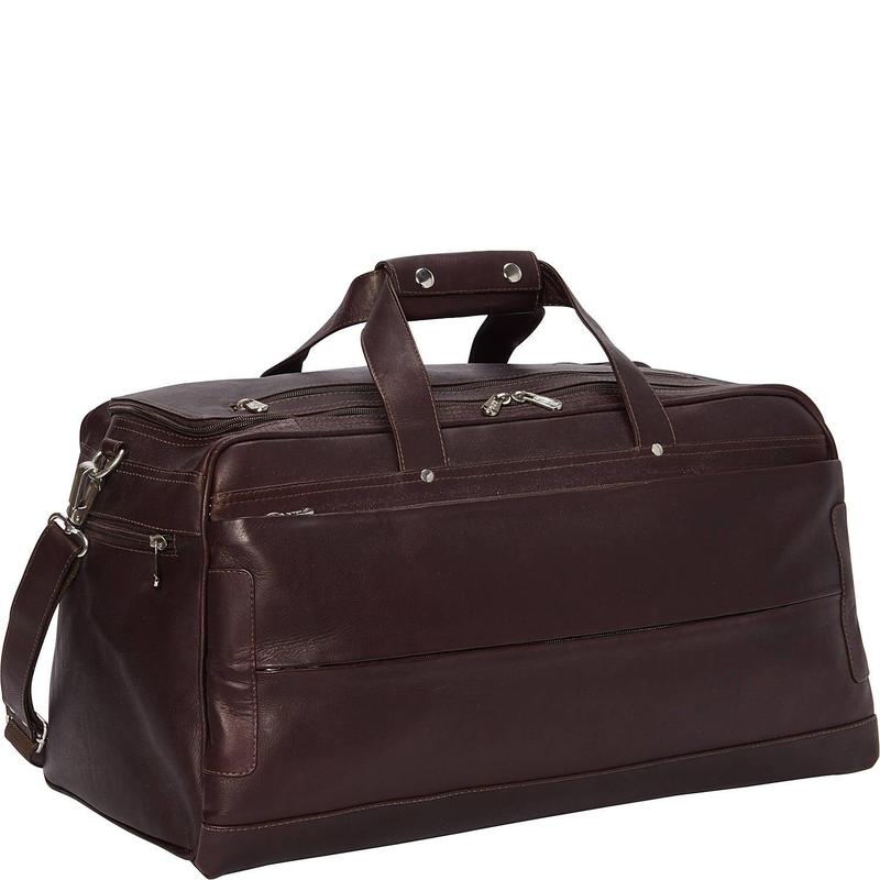 ピエル なめし革 メンズ 御徒面子 ボストンバッグ Piel Leather Hidden Pocket Duffel Chocolate 黒茶