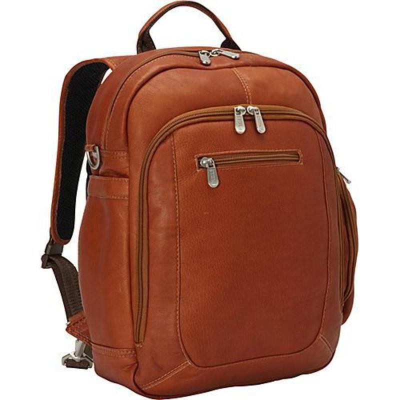 ピエル レザー メンズ バッグ バックパック・リュックサック Piel Leather Laptop Backpack/Shoulder Bag Saddle