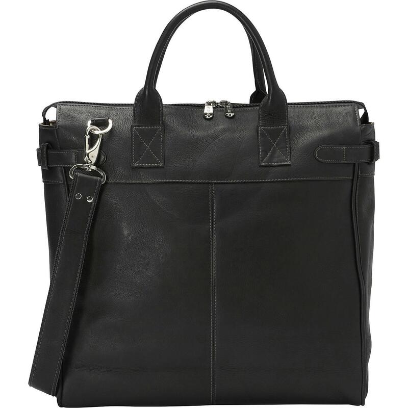 ピエル レザー メンズ バッグ トートバッグ Piel Leather Cross Body Traveler Tote Black - limited stock ブラック