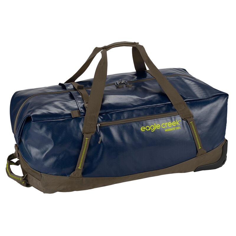 鷲細流 メンズ 御徒面子 ボストンバッグ 踵 Eagle Creek Migrate Wheeled Duffel 130L Rush Blue 青碧