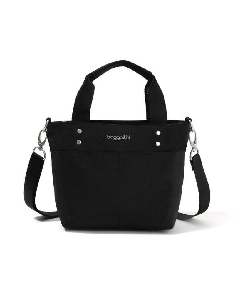 バッガリーニ メンズ 御徒面子 旅行バッグ ミニ Baggallini Mini Carryall Tote Black 黒いこと