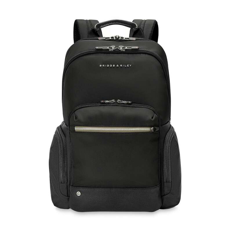 ブリッグスアンドライリー メンズ バッグ バックパック・リュックサック Briggs & Riley Briggs & Riley Recycled Day Bags Medium Multi-Pocket Backpack Black ブラック|ReVida 店