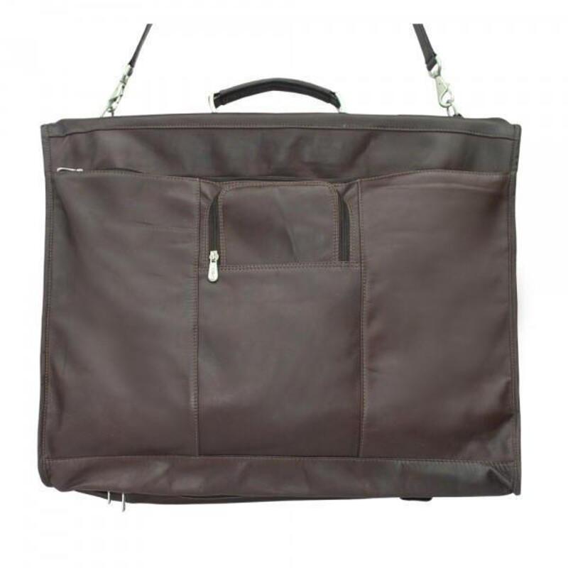 ピエル なめし革 メンズ 御徒面子 商行為系 Piel Leather Elite Garment Bag Chocolate 黒茶
