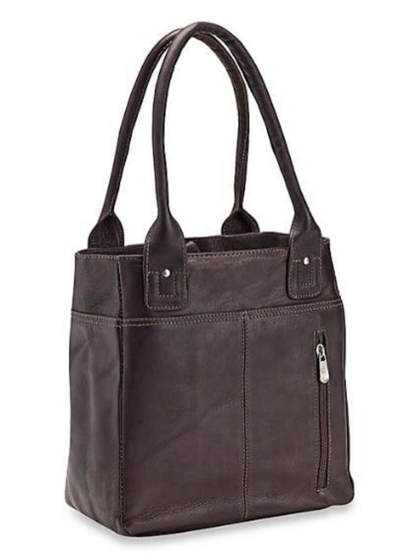 ピエル なめし革 メンズ 御徒面子 トートバッグ Piel Leather Small Tablet Tote Chocolate 黒茶
