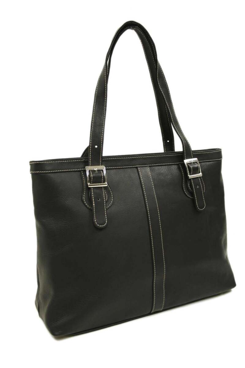 ピエル レザー メンズ バッグ トートバッグ Piel Leather Ladies Laptop Tote Black ブラック