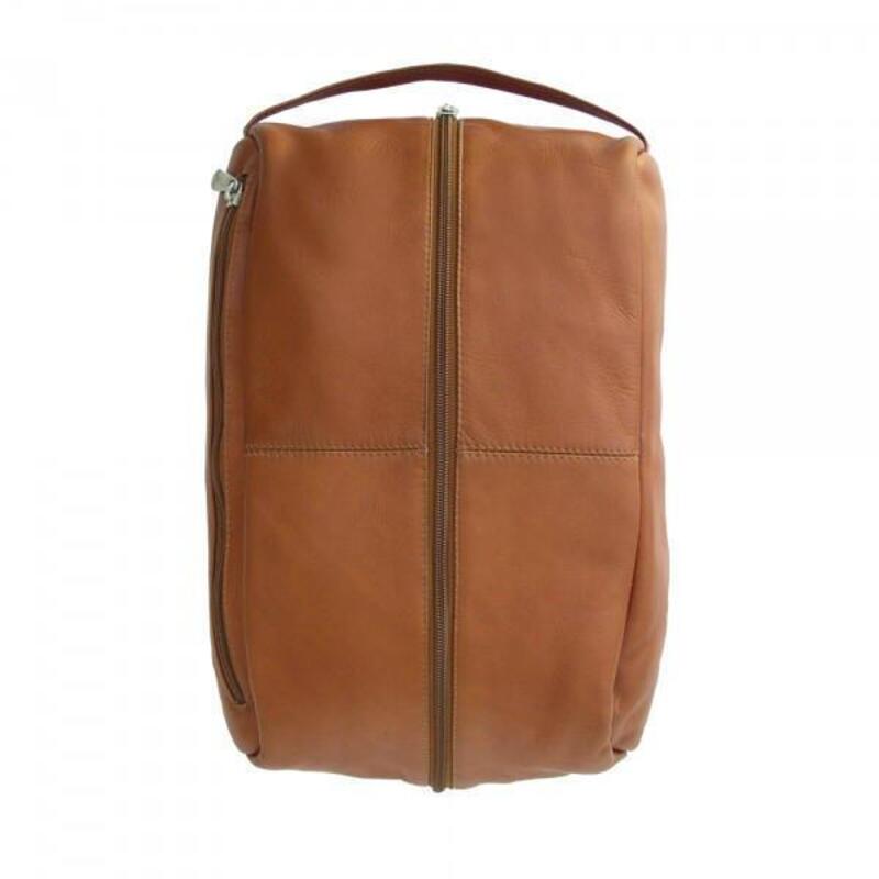 ピエル レザー メンズ バッグ ハンドバッグ Piel Leather Deluxe Shoe Bag Saddle