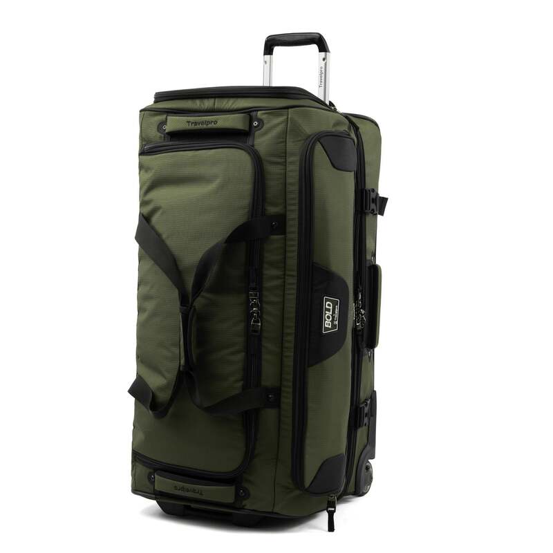 トラベルプロ メンズ バッグ スーツケース Bold by Travelpro 30 Drop Bottom Rolling Duffel Olive/Black ブラック