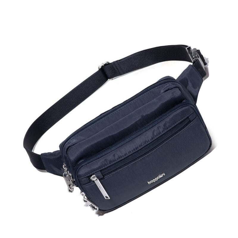バッガリーニ メンズ 御徒面子 ボディバッグ・ウエストポーチ Baggallini Securtex Anti-Theft Belt Bag French Navy 米国海軍