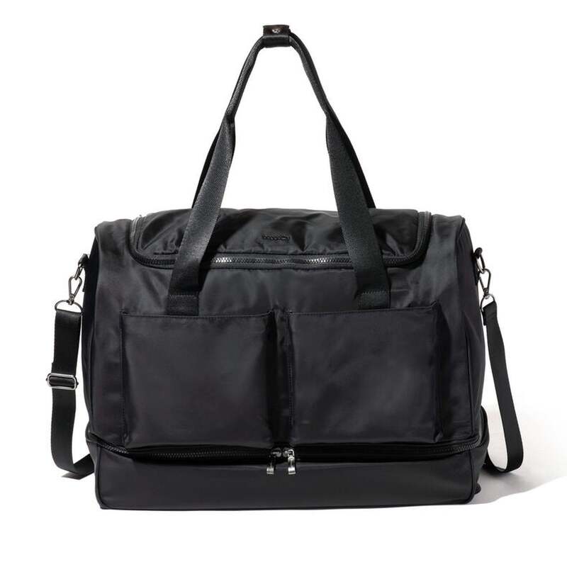 バッガリーニ メンズ バッグ ボストンバッグ Baggallini Deluxe Fifth Avenue Weekender Black Twill ブラック