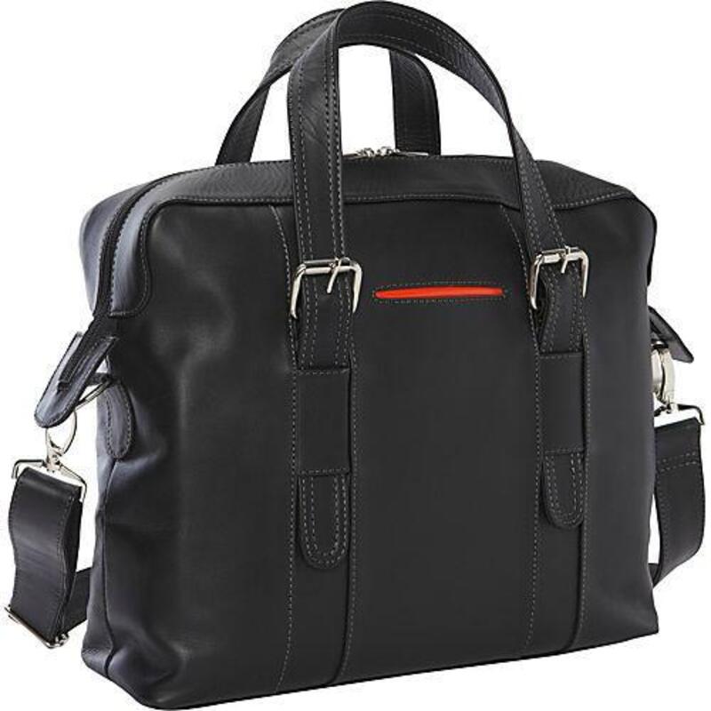 ピエル レザー メンズ バッグ スーツケース Piel Leather Mayan Small Carry-On Brief Black ブラック