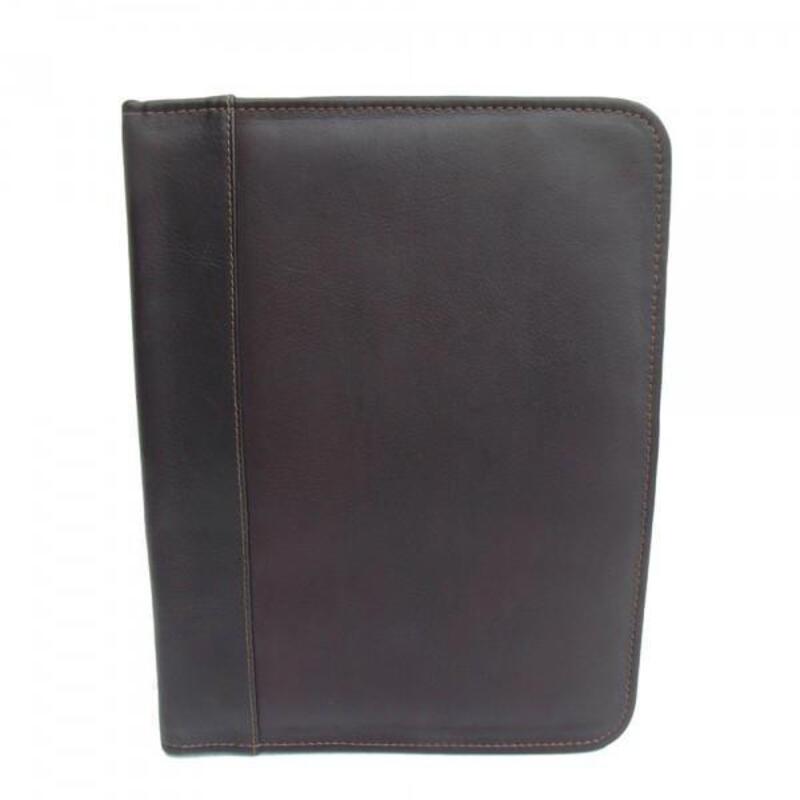 ピエル レザー メンズ バッグ ハンドバッグ Piel Leather Three-Ring Binder Chocolate チョコレート