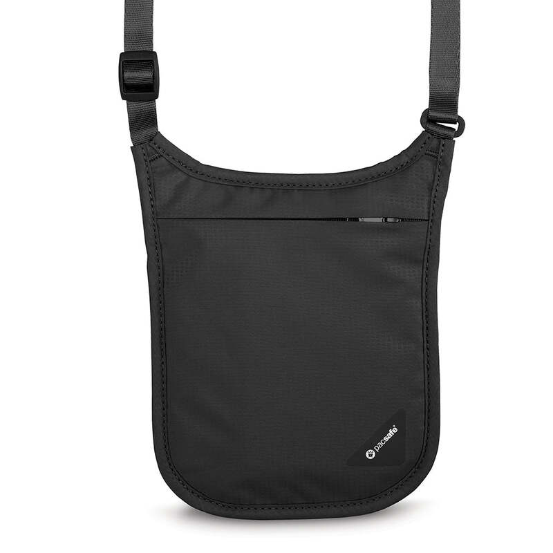 パックセーフ メンズ バッグ ショルダーバッグ Pacsafe Coversafe V75 Neck Pouch Black - please allow 10 - 15 business days for delivery ブラック