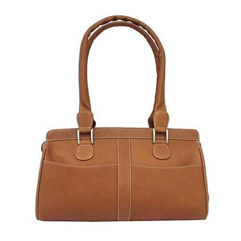 ピエル レザー メンズ バッグ ハンドバッグ Piel Leather Double Handle Handbag Saddle