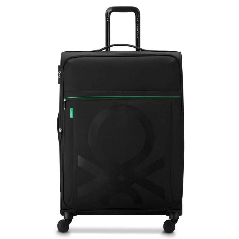 デルシー メンズ バッグ スーツケース Delsey Color Block 27 Expandable Spinner Upright Black ブラック