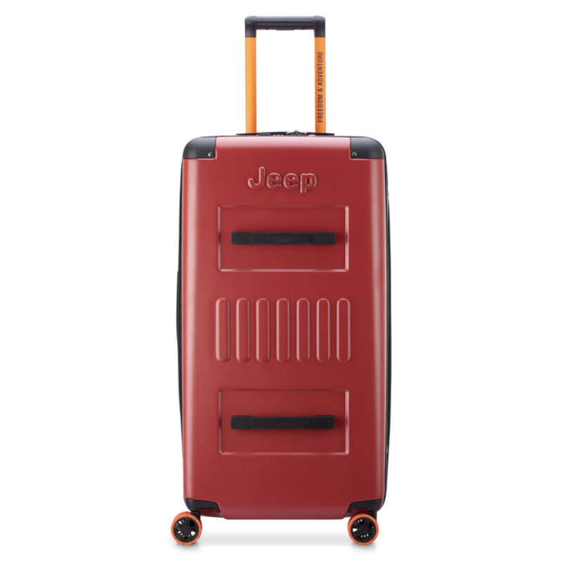 デルシー メンズ バッグ スーツケース Delsey Jeep JH002B 28 Spinner Trunk Chili Pepper Red レッド｜ReVida 店