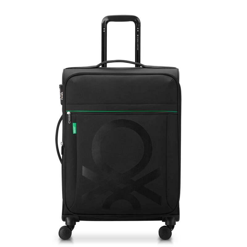 デルシー メンズ バッグ スーツケース Delsey Color Block 23 Expandable Spinner Upright Black ブラック