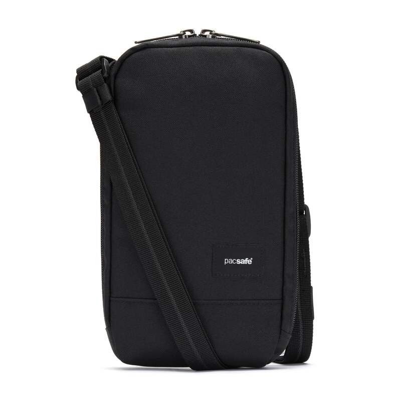 パックセーフ メンズ バッグ ショルダーバッグ Pacsafe RFIDsafe Tech Crossbody Jet Black - please allow 10 - 15 business days for delivery ブラック