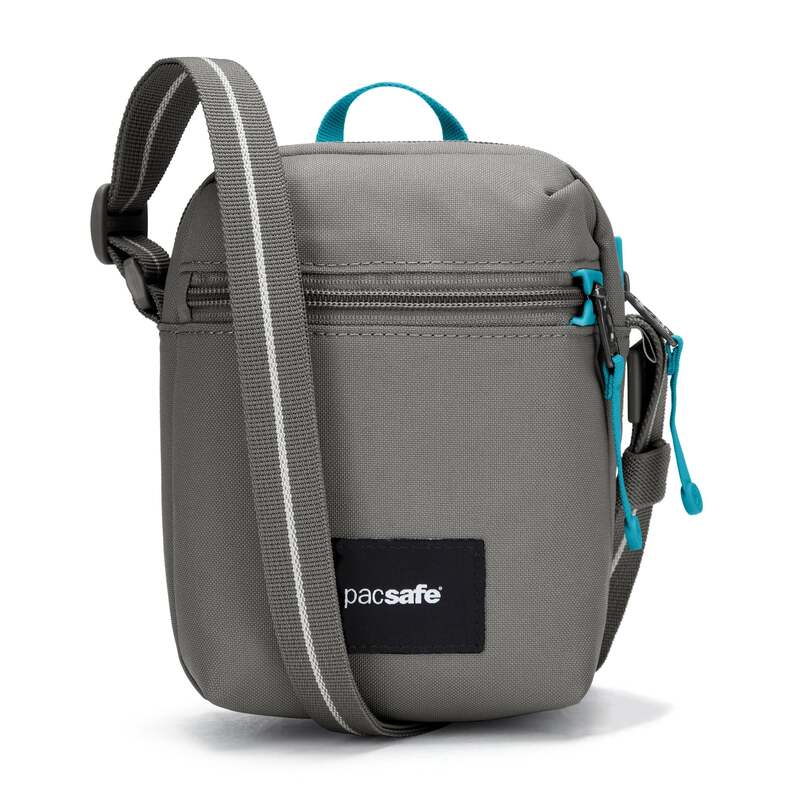 容器に並べるセーフ メンズ 御徒面子 ショルダーバッグ Pacsafe GO Micro Crossbody Stone - please allow 10 - 15 business days for delivery 石ころ