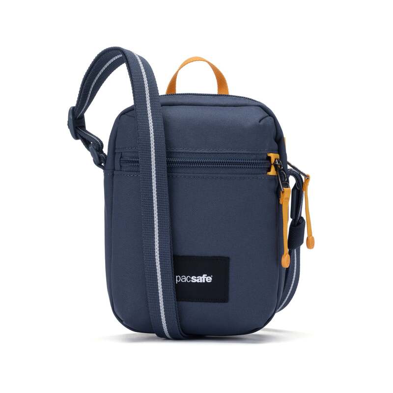 容器に並べるセーフ メンズ 御徒面子 ショルダーバッグ Pacsafe GO Micro Crossbody Coastal Blue - please allow 10 - 15 business days for delivery 青み
