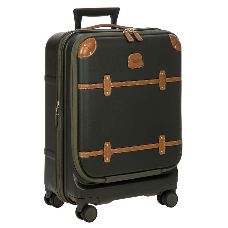 ブリックス メンズ バッグ スーツケース Brics Bellagio 3.0 21 Spinner Trunk with Pocket Olive オリーブ