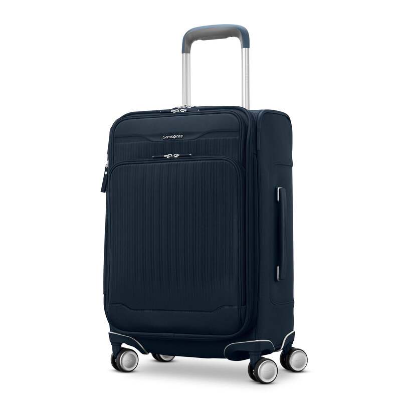 サムソナイト メンズ バッグ スーツケース Samsonite Silhouette 18 Softside Carry-On Expandable Spinner Deep Navy ネイビー