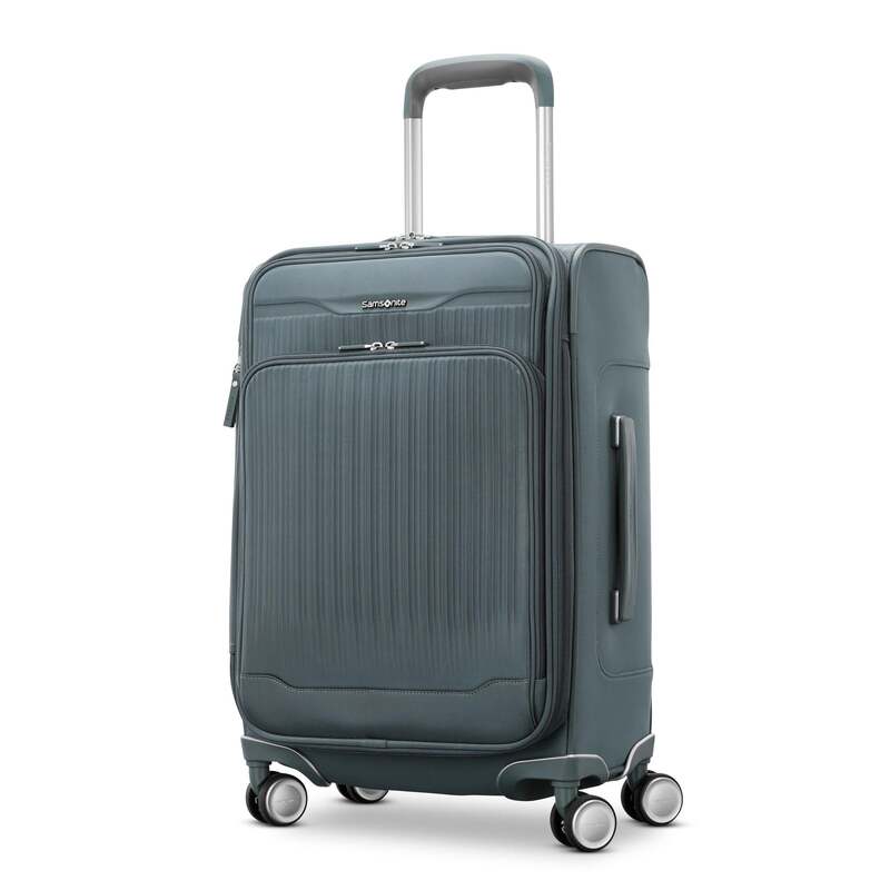 サムソナイト メンズ バッグ スーツケース Samsonite Silhouette 18 Softside Carry-On Expandable Spinner Slate Blue スレート｜ReVida 店