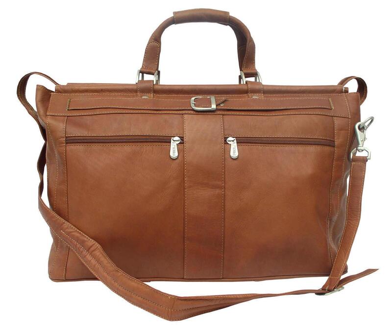 ピエル レザー メンズ バッグ ショルダーバッグ Piel Leather Carpet Bag with Pockets Saddle