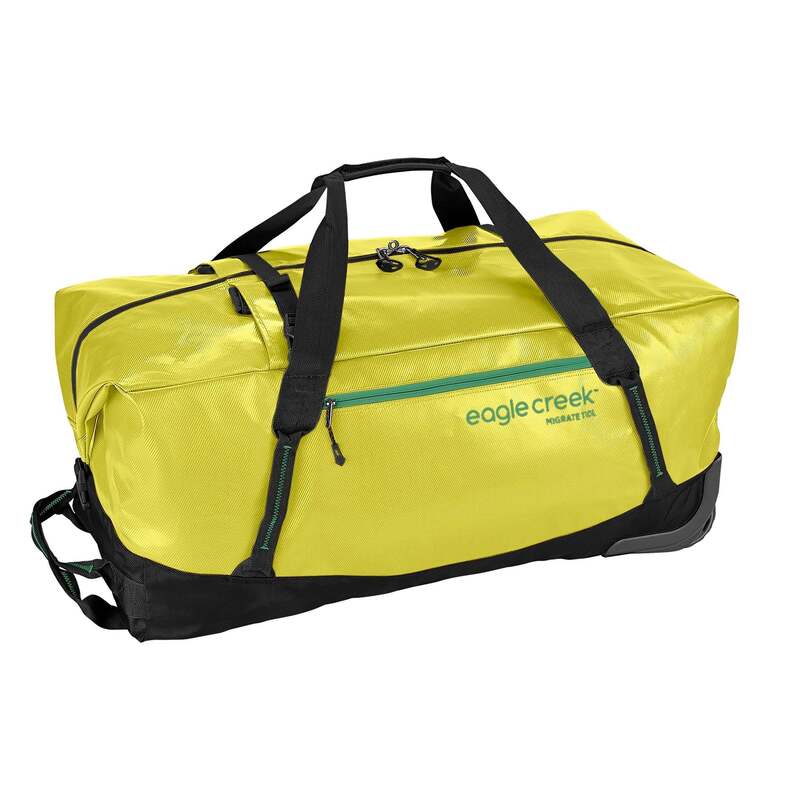 鷲細流 メンズ 御徒面子 ボストンバッグ 踵 Eagle Creek Migrate Wheeled Duffel 110L Electric Yellow 黄色