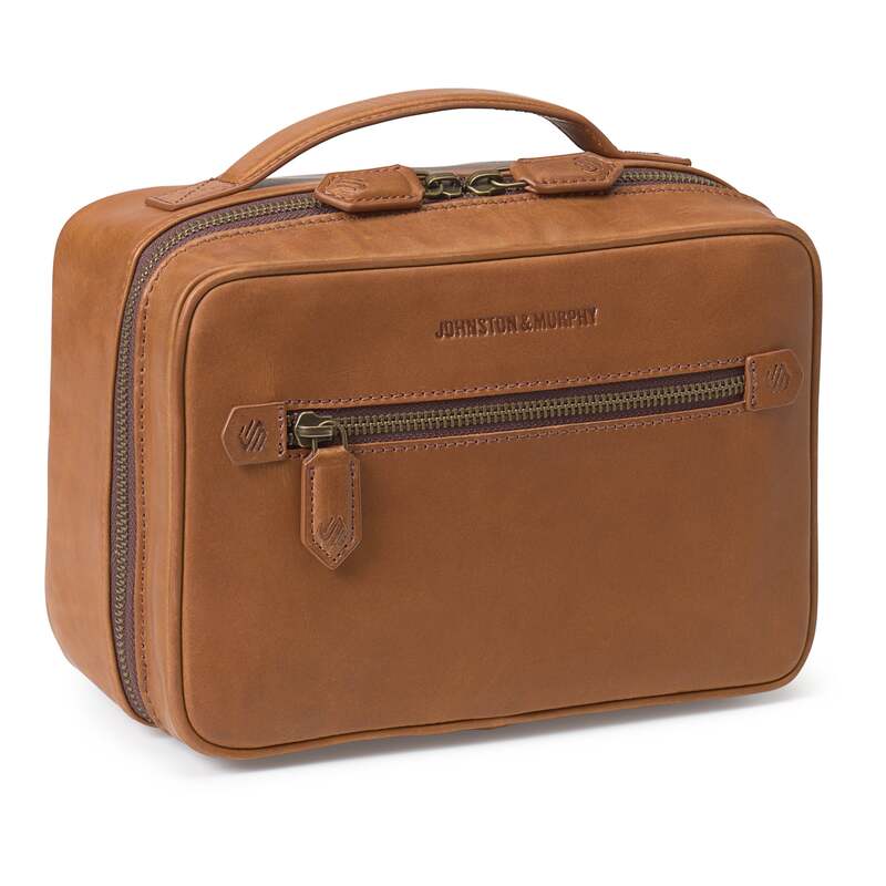 ジョンストン&マーフィー メンズ バッグ ハンドバッグ Johnston & Murphy Johnston & Murphy Rhodes Travel Kit Tan Full Grain タン