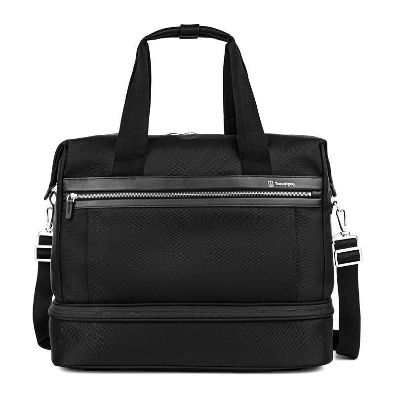 トラベルプロ メンズ バッグ ハンドバッグ Travelpro Platinum Elite Drop-Bottom Weekender Black ブラック