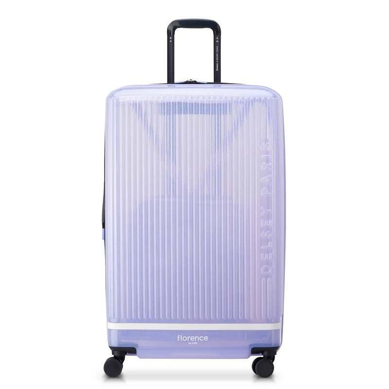 デルシー メンズ バッグ スーツケース Delsey florence by mills Gotta Glow 29 Large Expandable Spinner Translucent Purple パープル