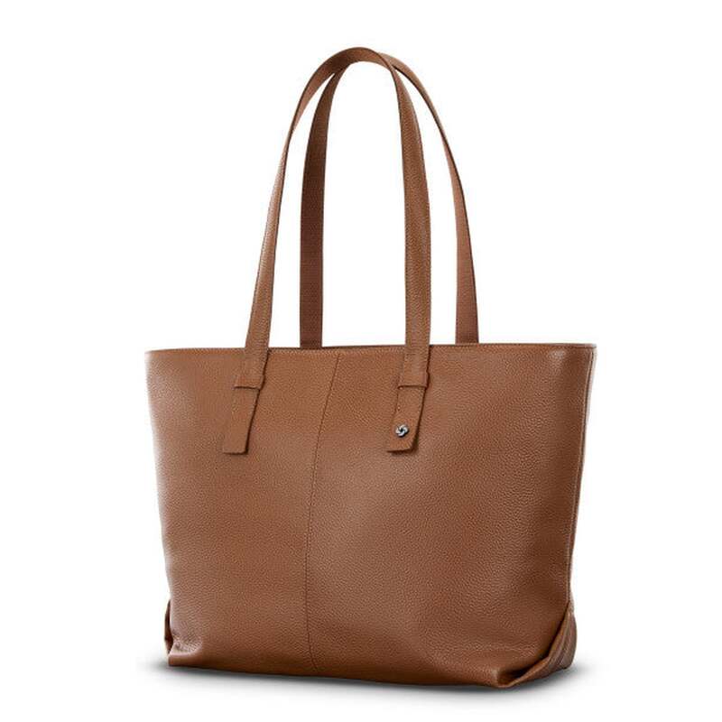 サムソナイト メンズ 御徒面子 トートバッグ なめし革 Samsonite Mobile Solutions Leather Tote Cognac