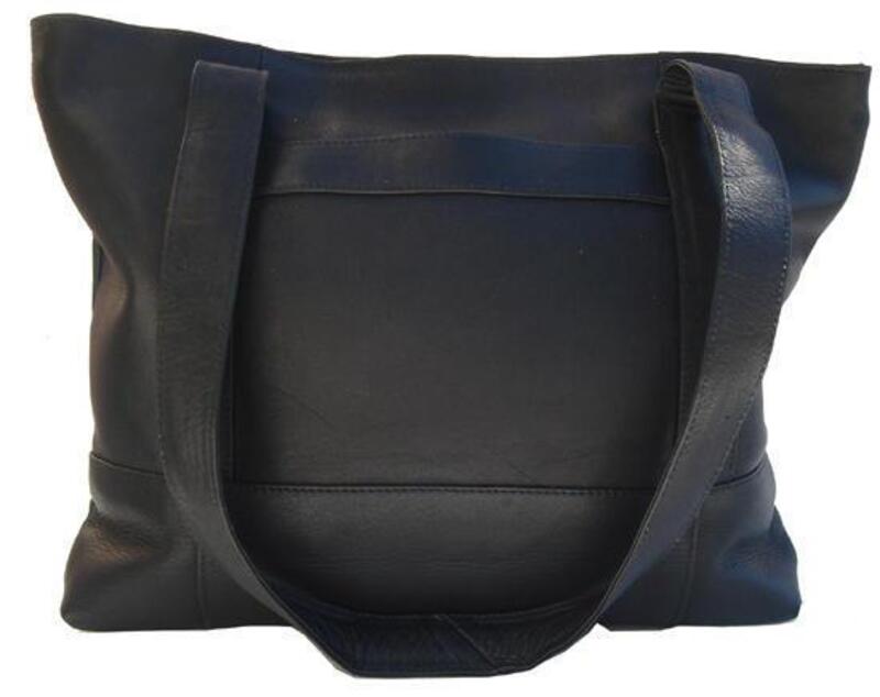 ピエル レザー メンズ バッグ Pieleather Top-Zip Tote Black ブラック