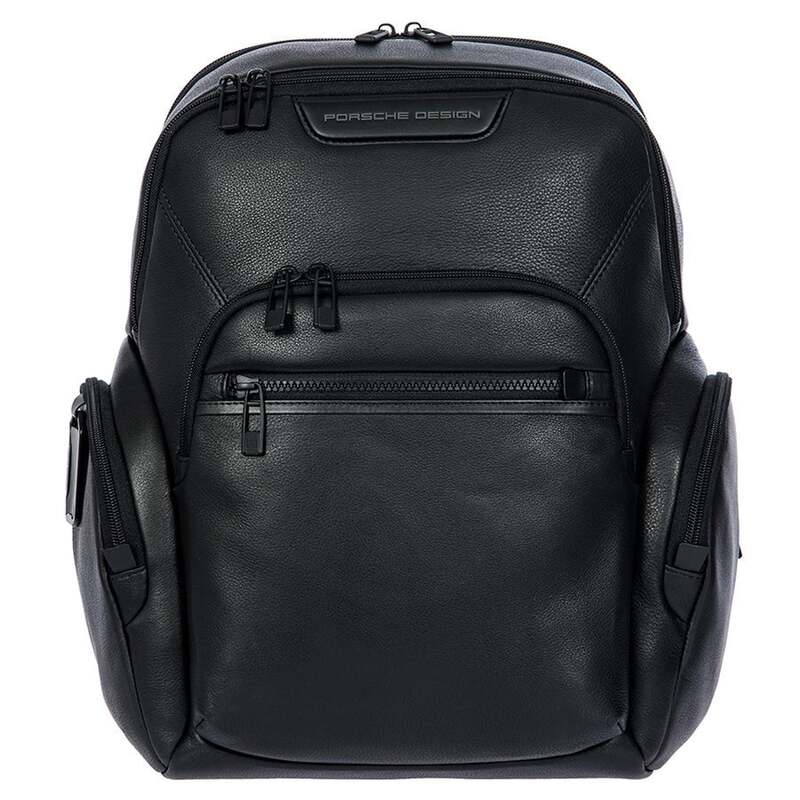 ブリックス メンズ 御徒面子 うしろ側容器に並べる・背嚢 なめし革 Brics Porsche Design Roadster Leather Evo Backpack S Black 黒いこと