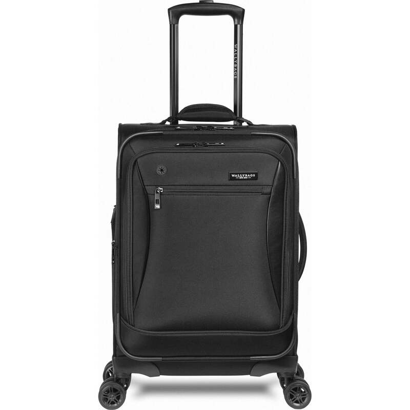 ウォーリーバッグ メンズ 旅行バッグ Wally Bagsolutions 20-inch Expandable Carry-On Spinner with Padded Electronics Pockets Black 黒いこと