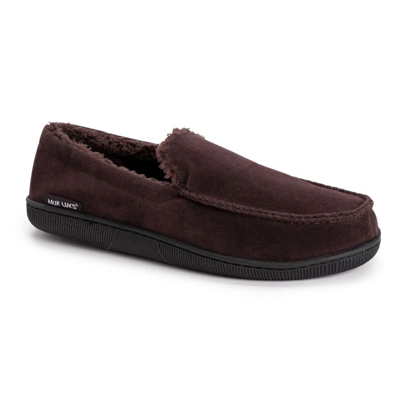 ムクルクス メンズ シューズ サンダル プリント スエード MUK LUKS Eric Printed Berber Men'suede Slippers Brown ブラウン|ReVida 店